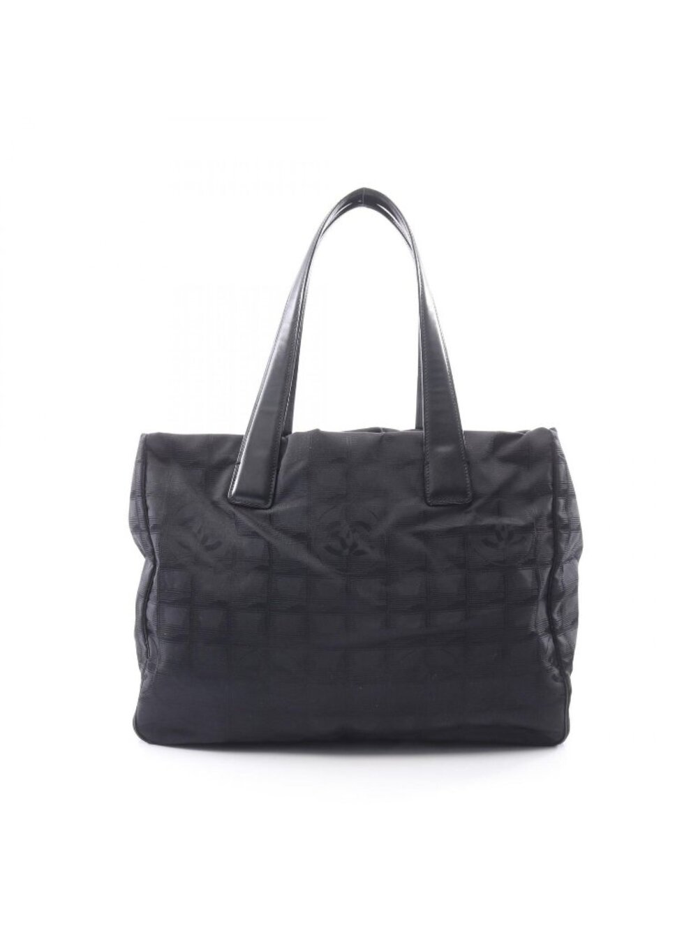 Chanel Tote New Travel Line Black Leather